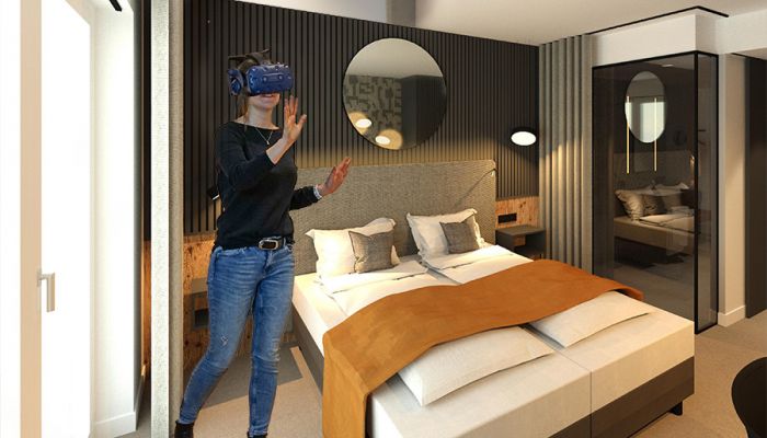 3D visualisation of a hotel room