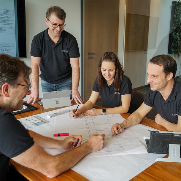 Appia-Team bei der TGA-Planung